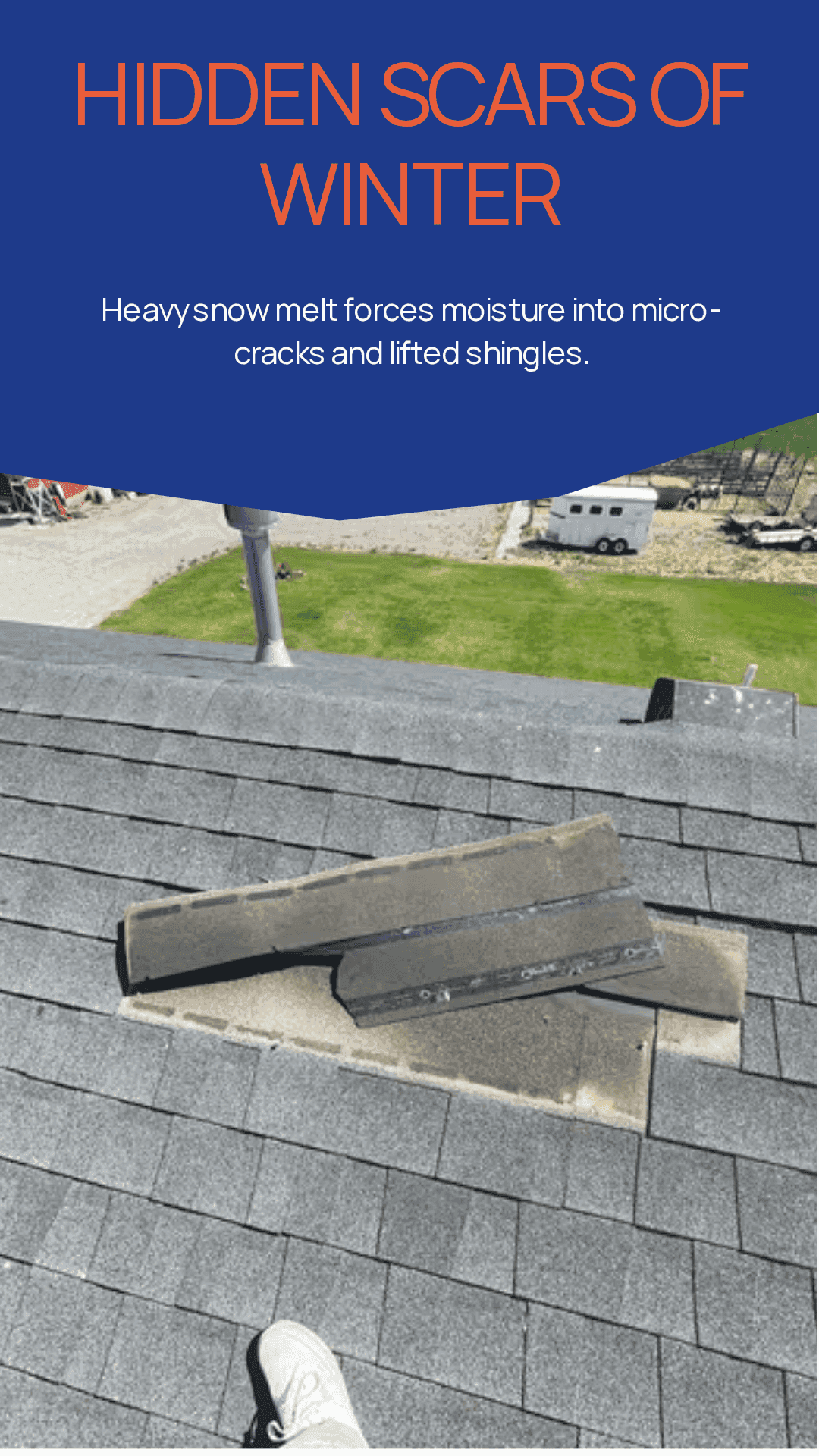 Winter roof installation