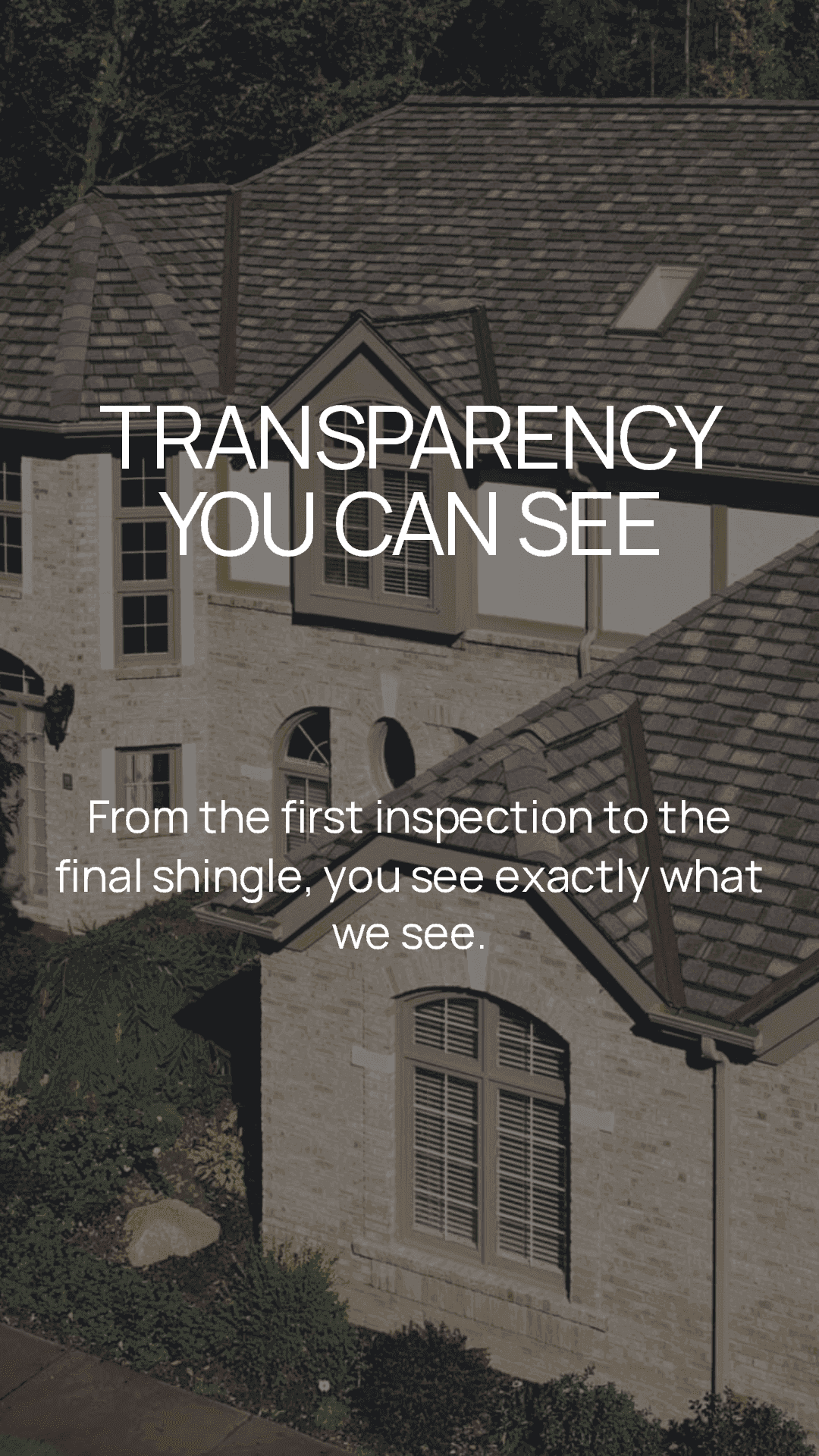 Transparent roof claim review process and adjuster coordination