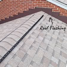 Roof flashing inspection during leak repair in Utah