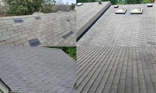 Before – examples of roofs needing replacement